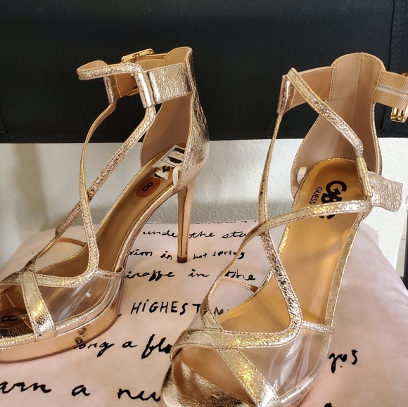 guess clear heels